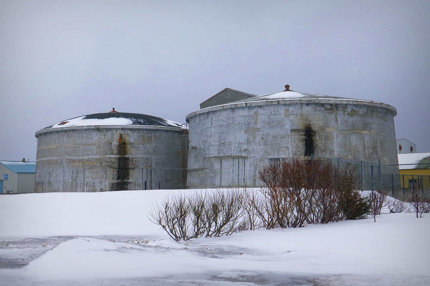 Tanks in winter time.